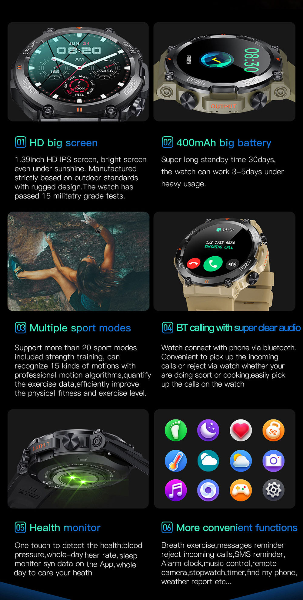 SkullRider HD Smartwatch