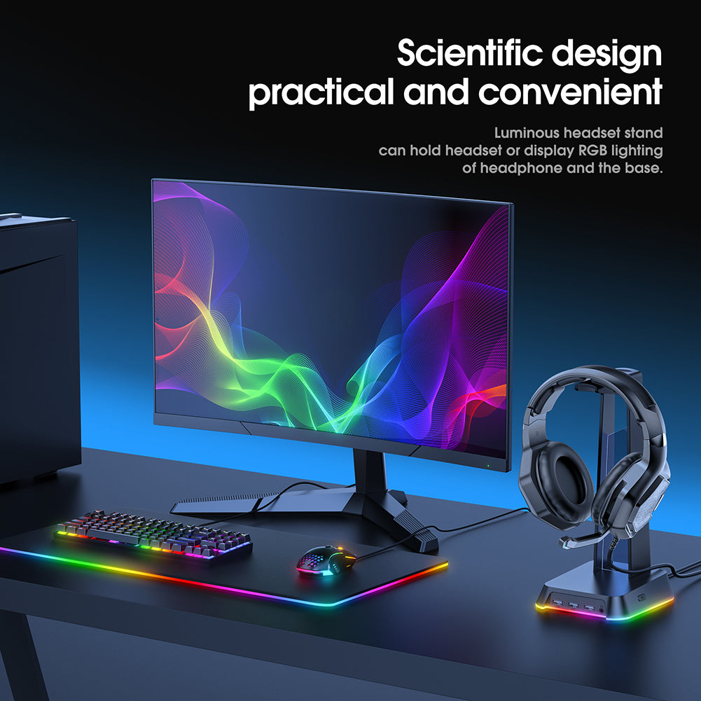 LumiStand Pro RGB Headset Display Stand