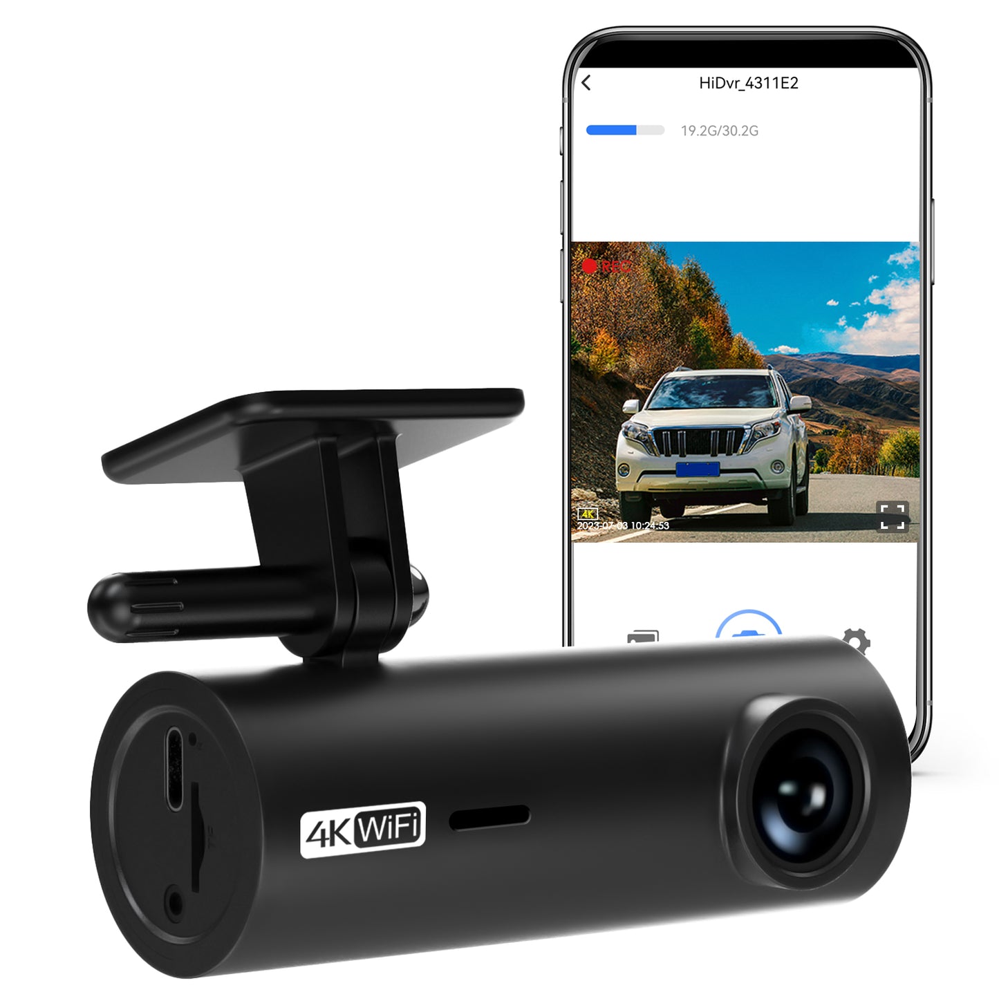 4K Ultra HD WiFi Dash Cam